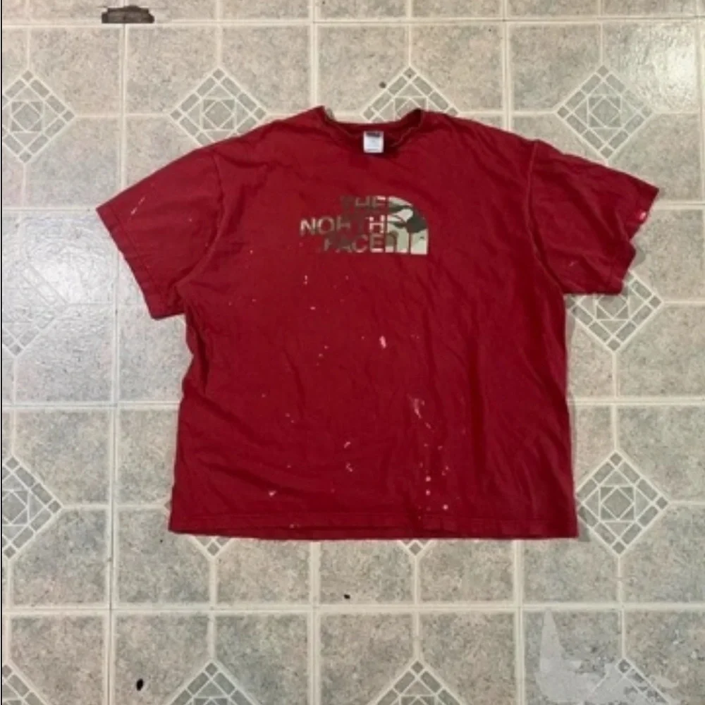 The North Face Red Logo Crewneck T-Shirt